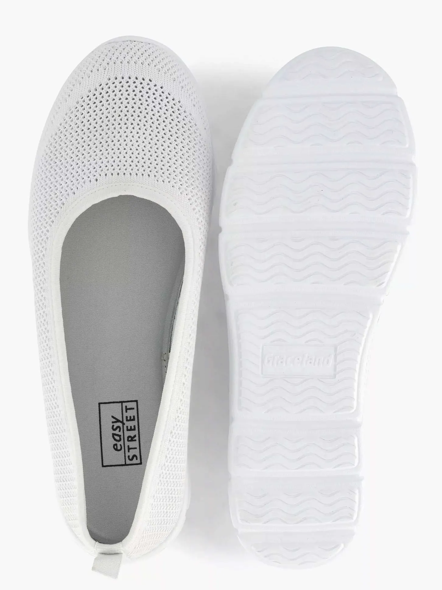 Outlet Witte Comfort Instapper Dames Comfort Schoenen
