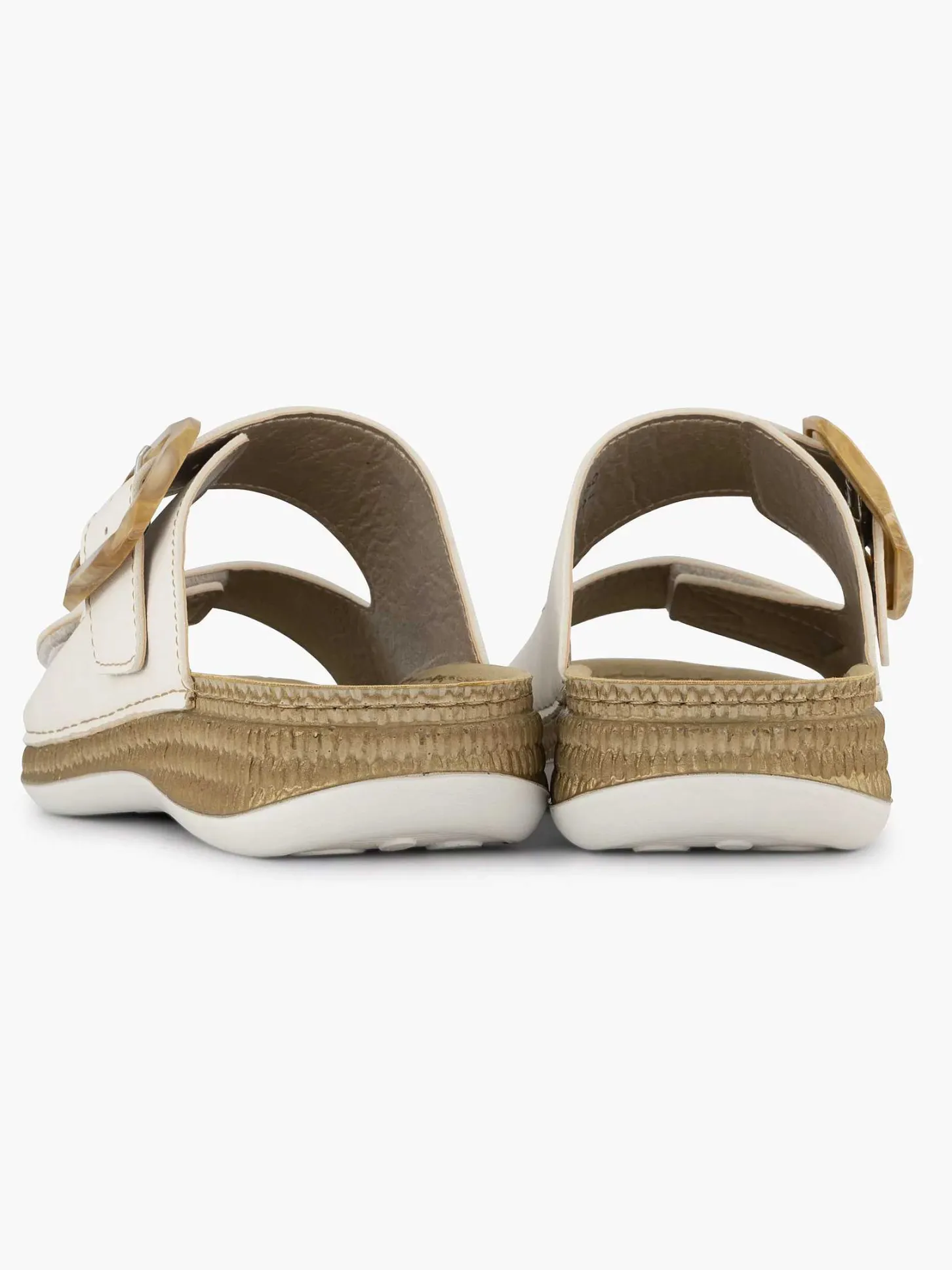 Clearance Witte Comfort Slipper Dames Comfort Schoenen