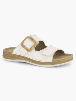 Clearance Witte Comfort Slipper Dames Comfort Schoenen