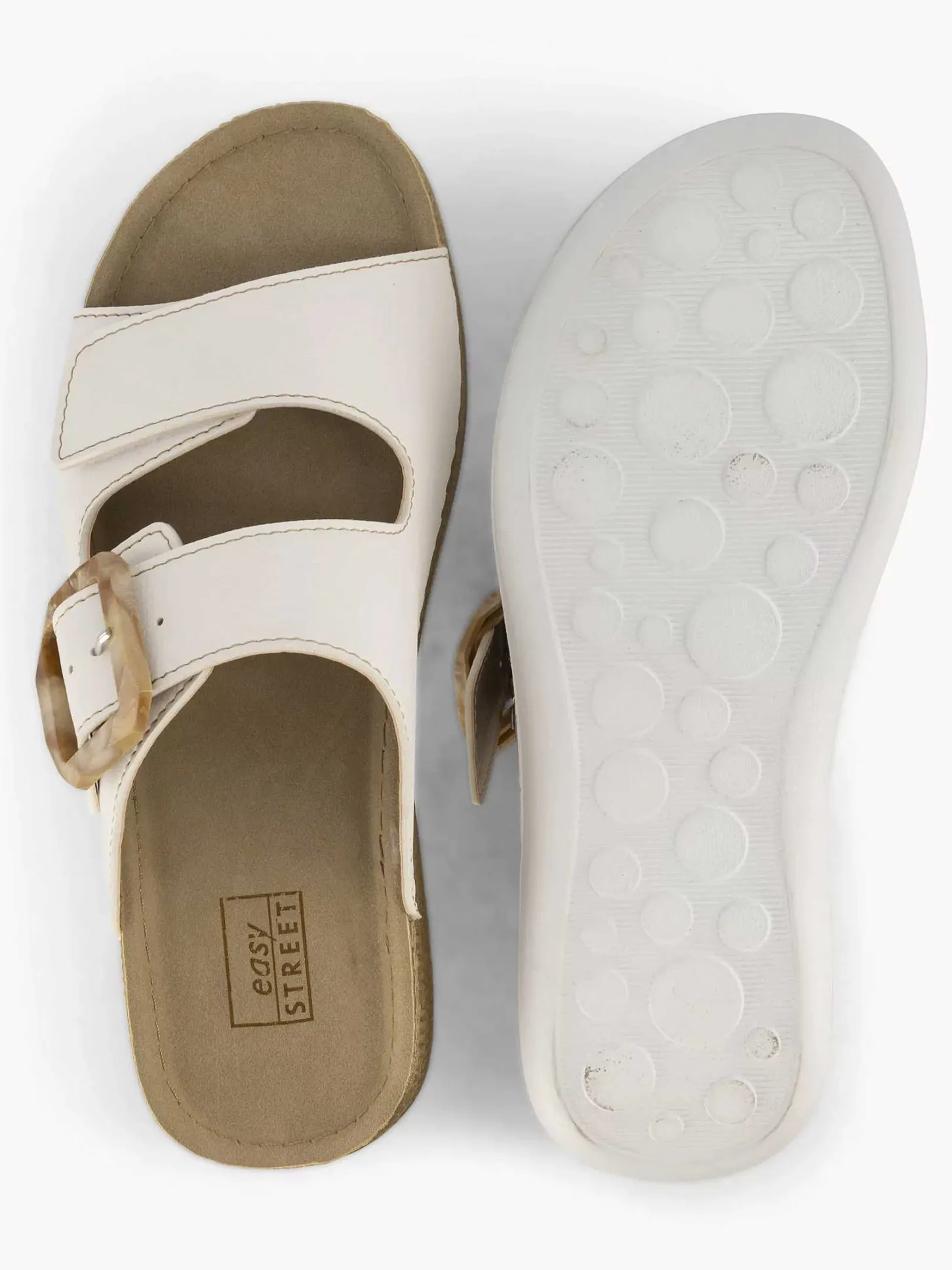 Clearance Witte Comfort Slipper Dames Comfort Schoenen