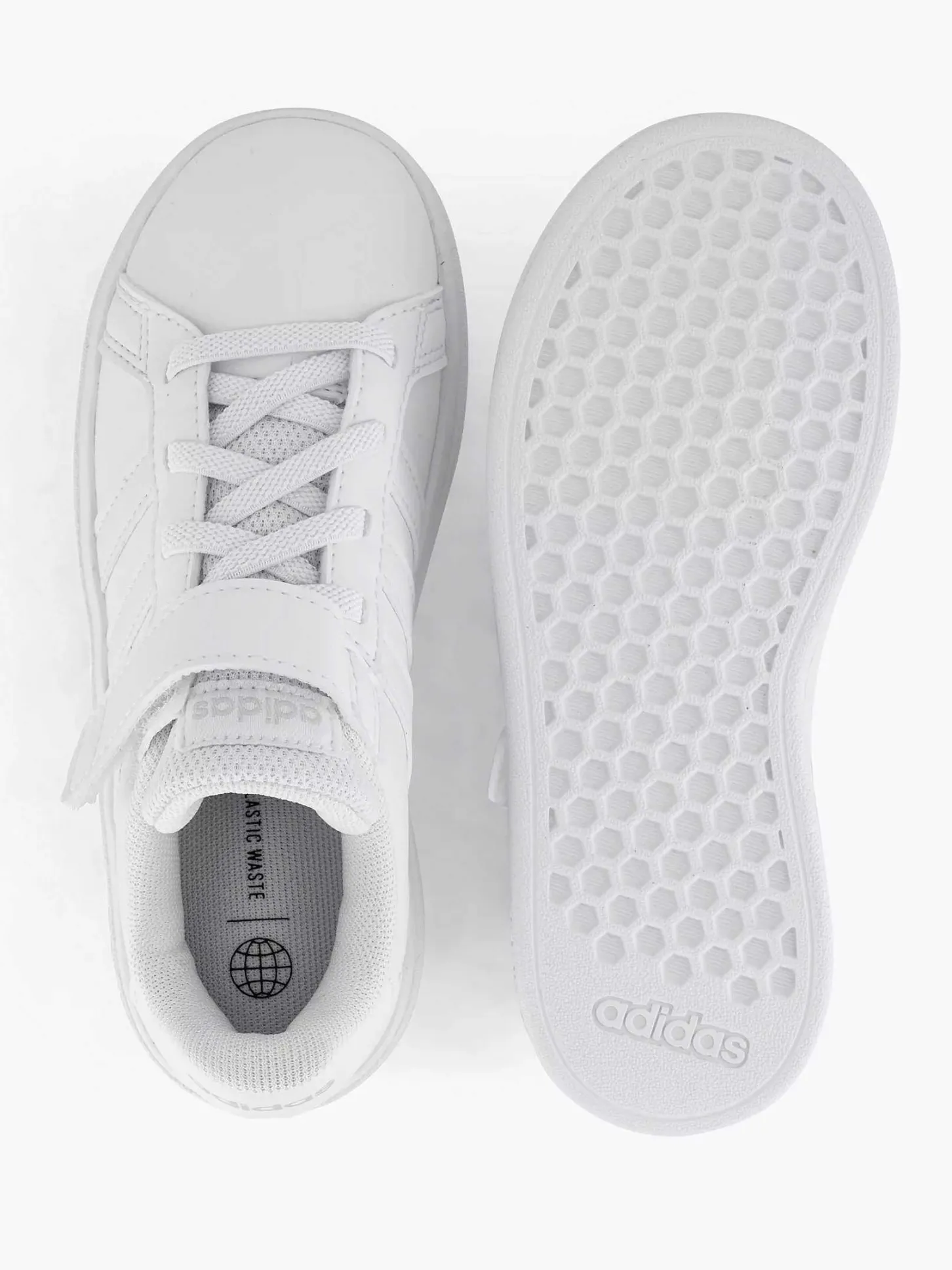 Witte Grand Court 2.0 El K Kinderen Babyschoenen