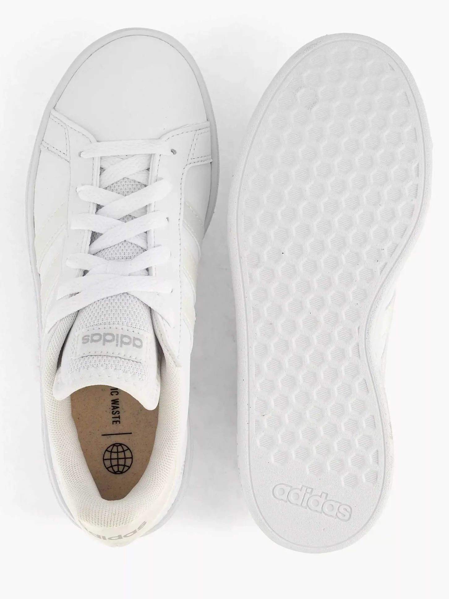 Clearance Witte Grand Court Base 2.0 Dames Sneakers