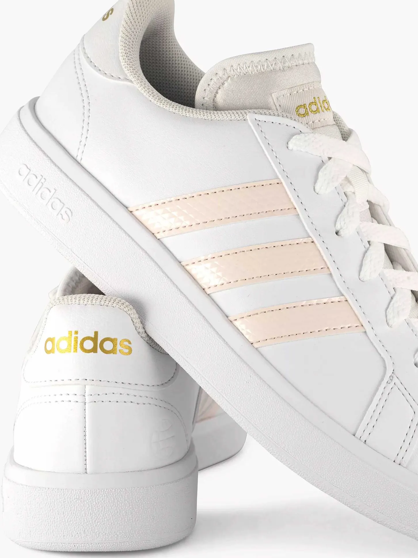 Outlet Witte Grand Court Base 2.0 Dames Sneakers