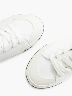 Hot Witte Hoge Canvas Sneaker Hartje Dames Sneakers
