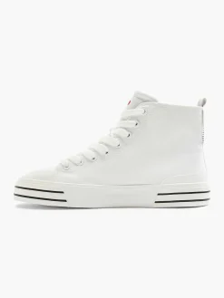 Hot Witte Hoge Canvas Sneaker Hartje Dames Sneakers