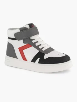 Clearance Witte Hoge Sneaker Kinderen Jongensschoenen