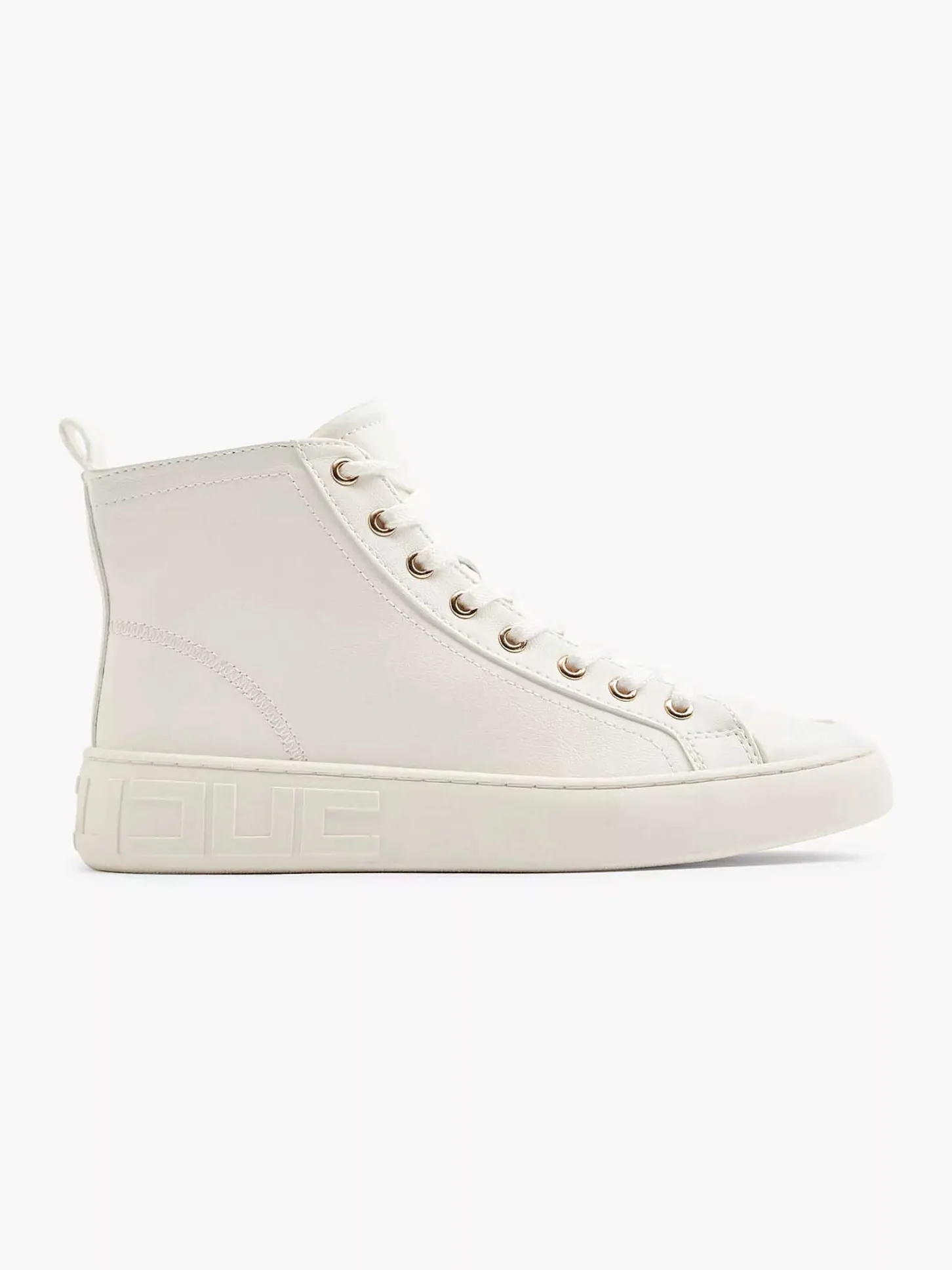 Outlet Witte Hoge Sneaker Dames Sneakers
