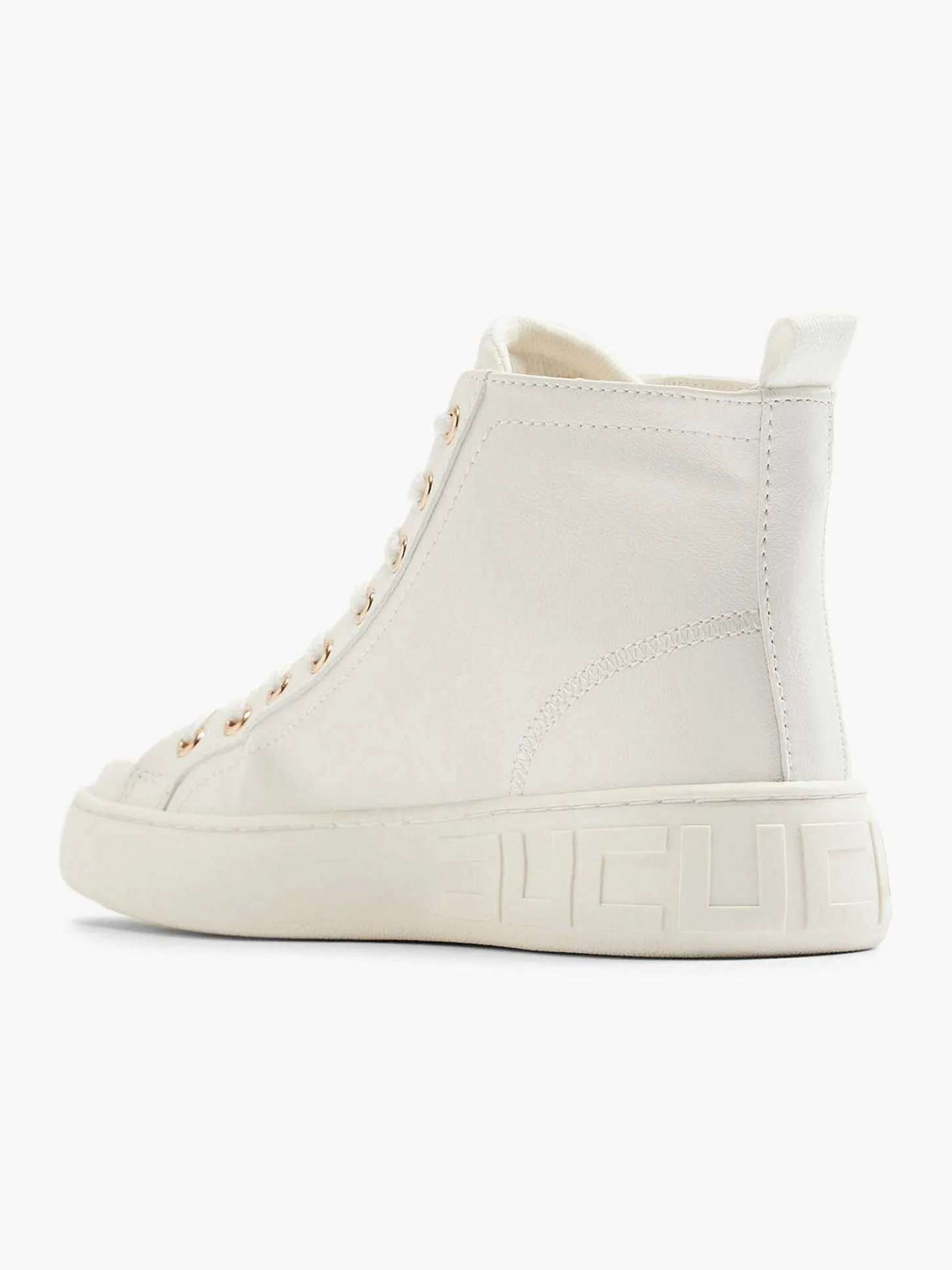 Outlet Witte Hoge Sneaker Dames Sneakers