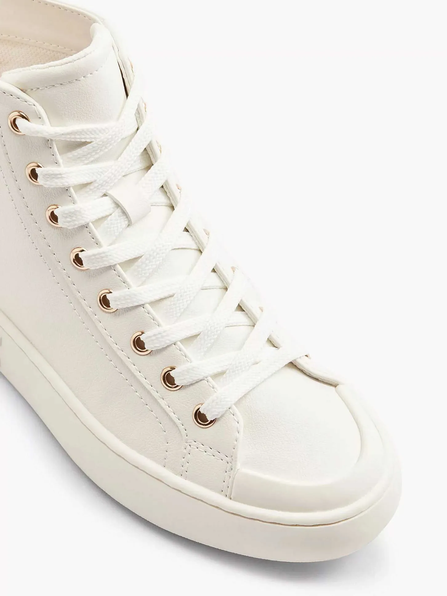 Outlet Witte Hoge Sneaker Dames Sneakers