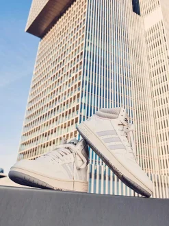 Discount Witte Hoops 3.0 Mid Dames Sneakers