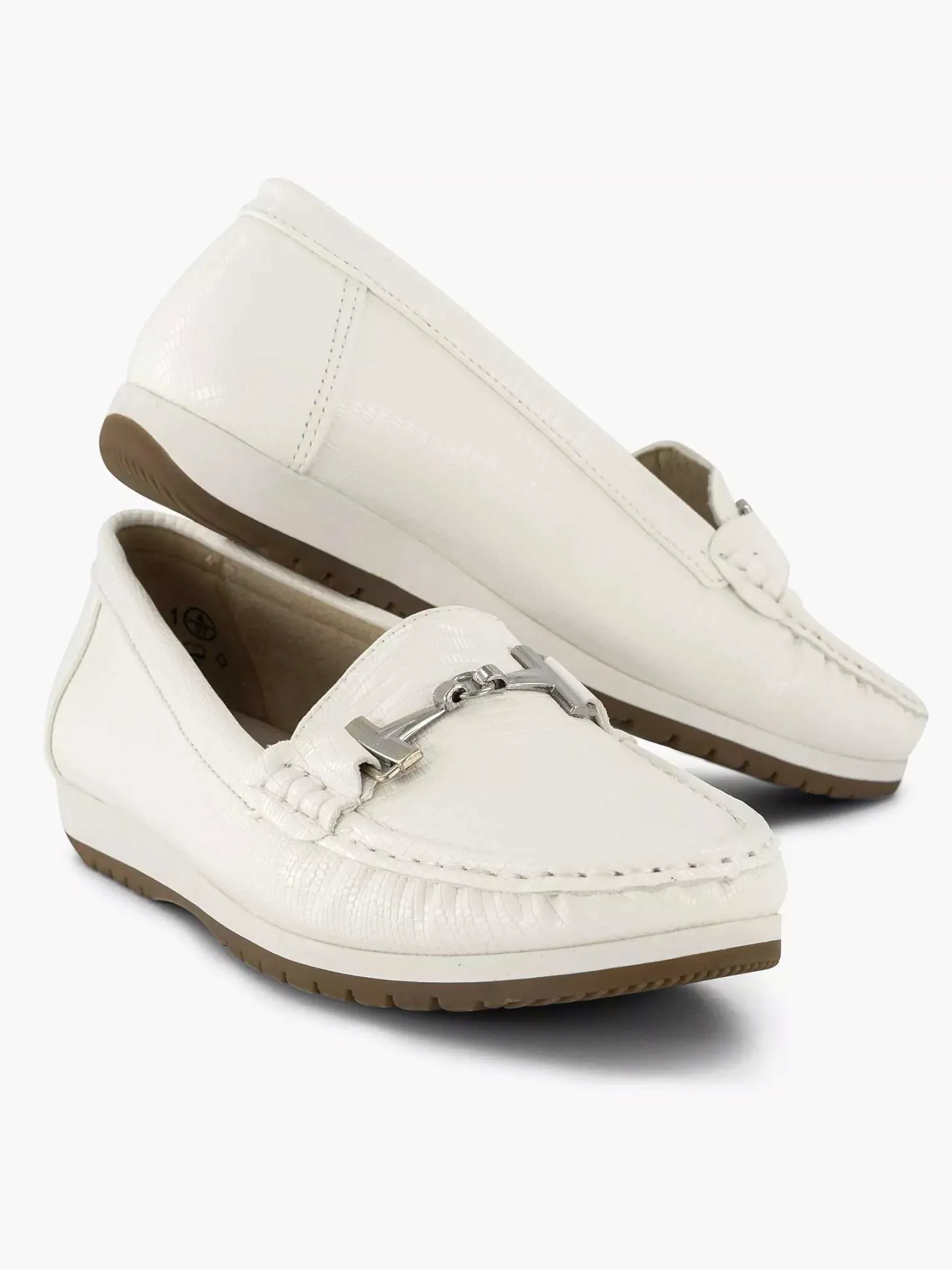 Online Witte Instapper Sierketting Dames Comfort Schoenen