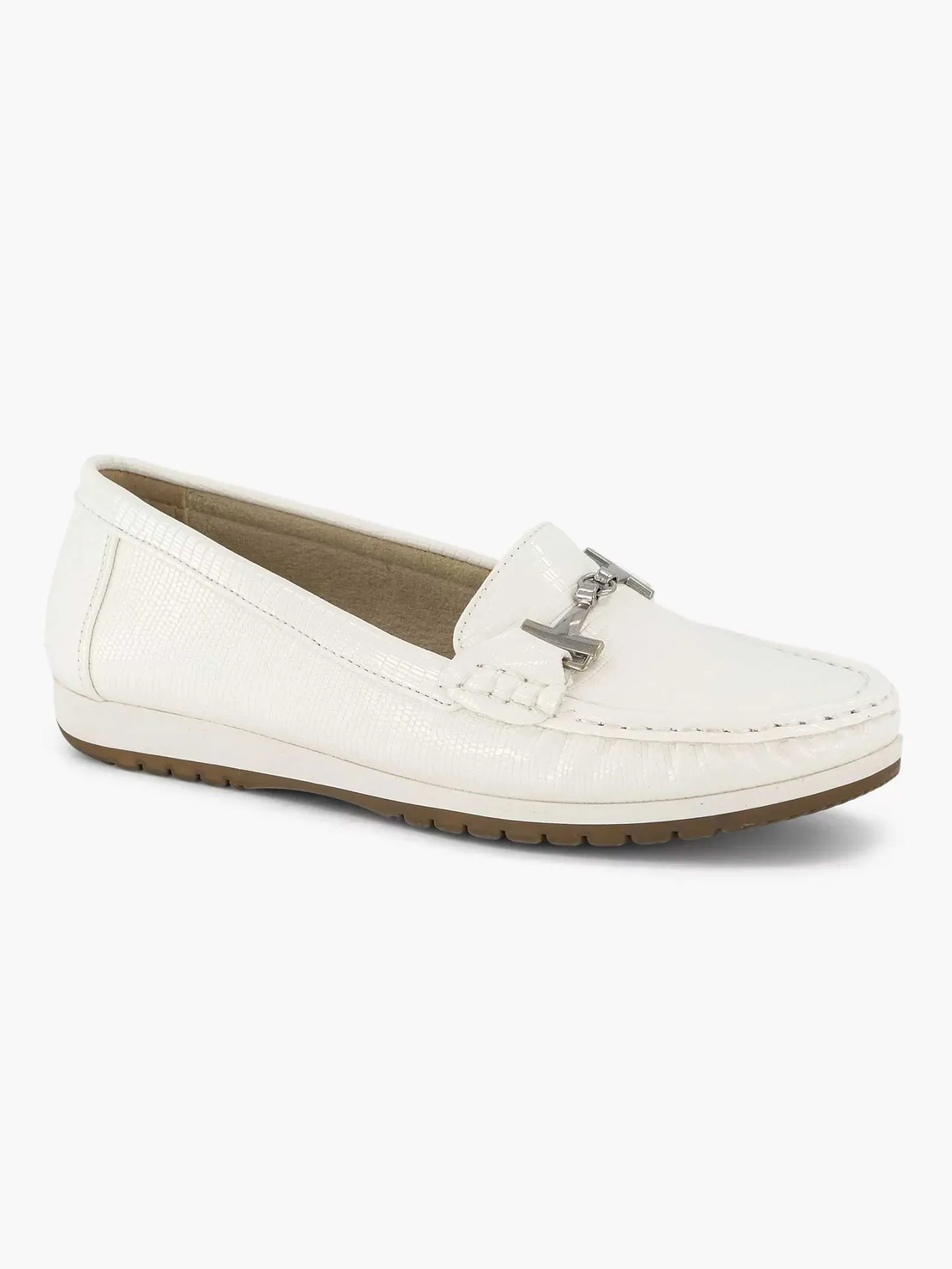 Online Witte Instapper Sierketting Dames Comfort Schoenen