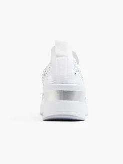 Clearance Witte Instapper Steentjes Dames Instappers