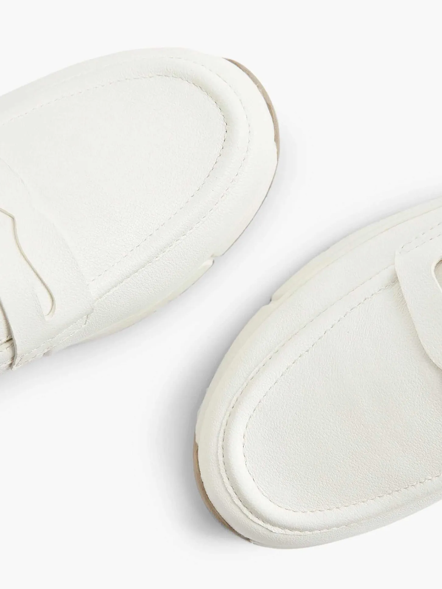 Clearance Witte Leren Comfort Instapper Dames Comfort Schoenen