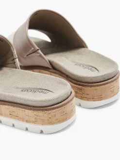 Online Witte Leren Comfort Slipper Dames Slippers