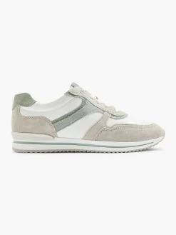 Outlet Witte Leren Comfort Sneaker Dames Comfort Schoenen