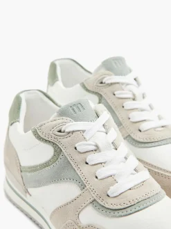Outlet Witte Leren Comfort Sneaker Dames Comfort Schoenen
