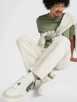 Hot Witte Leren Retro Sneaker Heren Sneakers