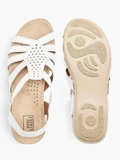 Best Witte Leren Sandaal Dames Comfort Schoenen