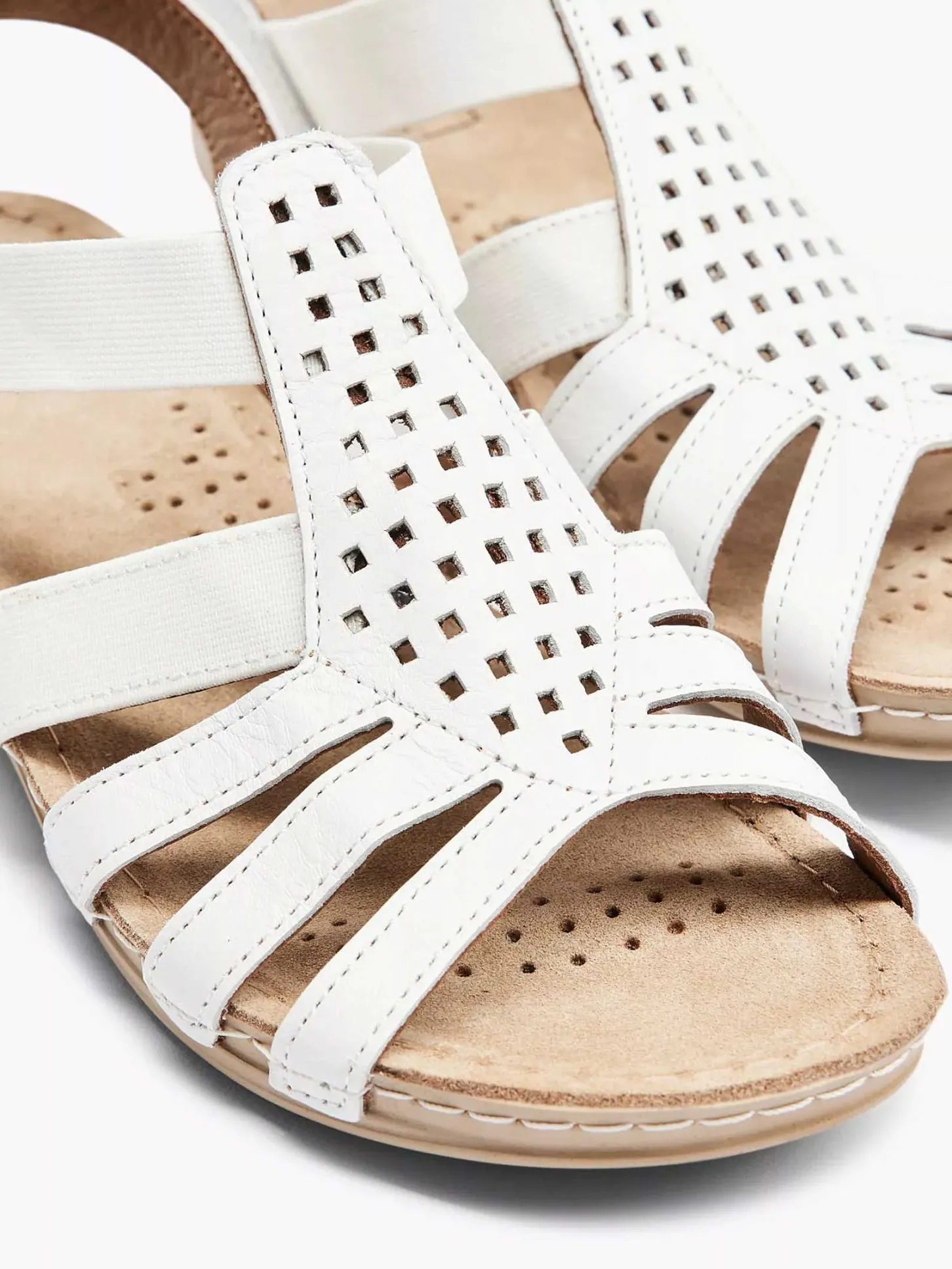Best Witte Leren Sandaal Dames Comfort Schoenen