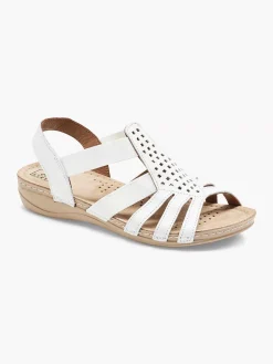 Best Witte Leren Sandaal Dames Comfort Schoenen