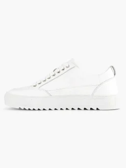 Discount Witte Leren Sneaker Heren Sneakers