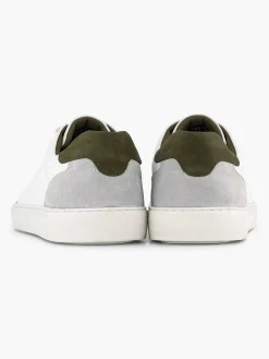 Hot Witte Leren Sneaker Heren Sneakers