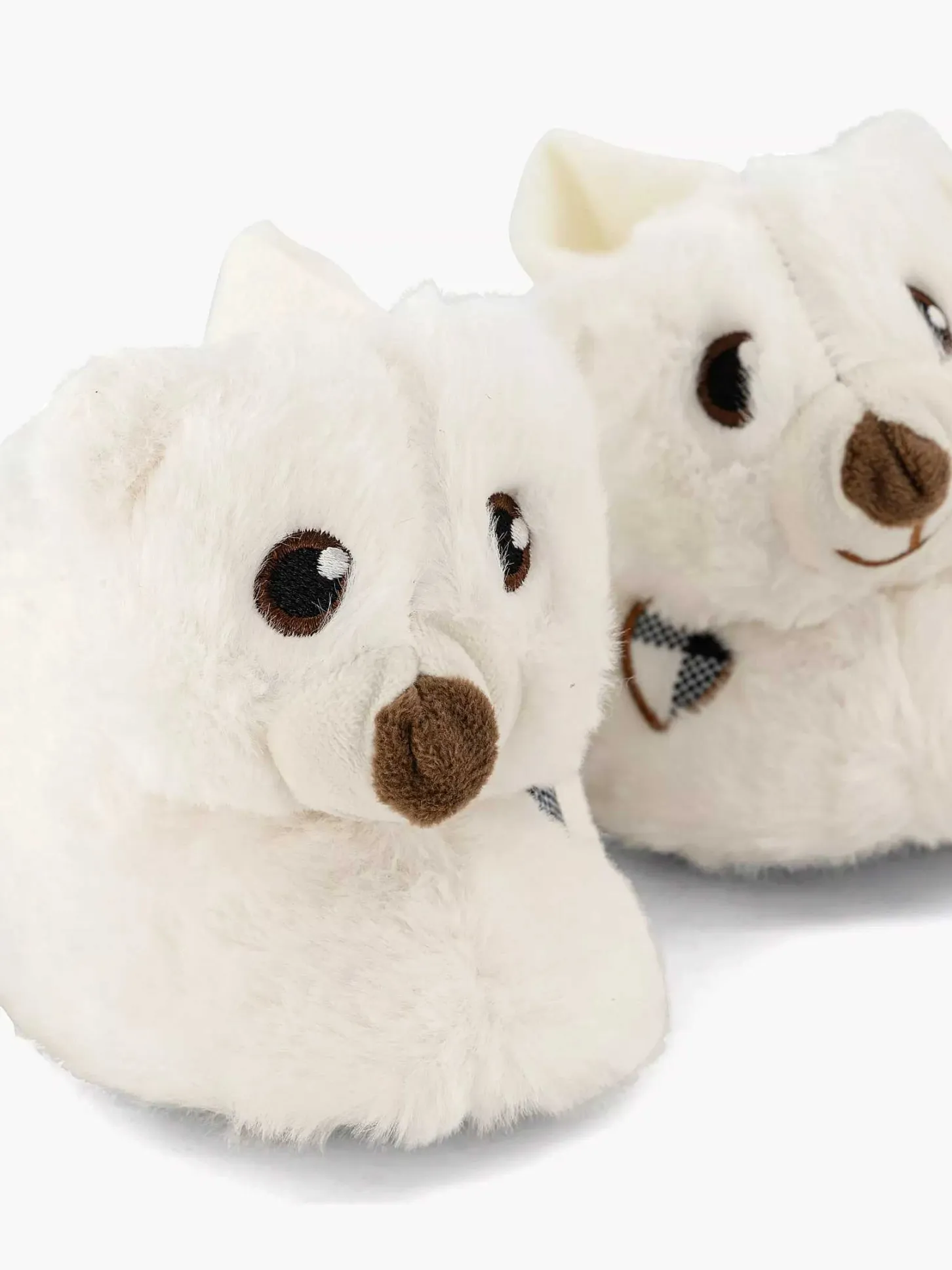 Clearance Witte Pantoffel Beer Kinderen Jongensschoenen
