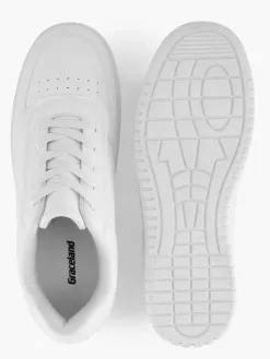 Clearance Witte Platform Sneaker Dames Sneakers