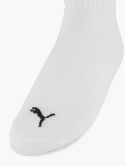Witte Quarter Plain 3 Pak 43-46 Heren Sokken