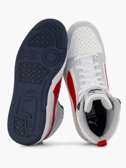 Best Witte Rebound V6 Mid Jr Kinderen Jongensschoenen
