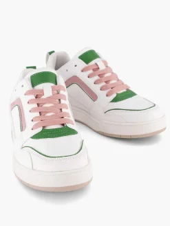 Best Witte Retro Sneaker Roze Dames Sneakers