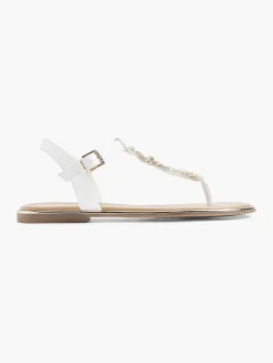 Sale Witte Sandaal Sierketting Dames Sandalen
