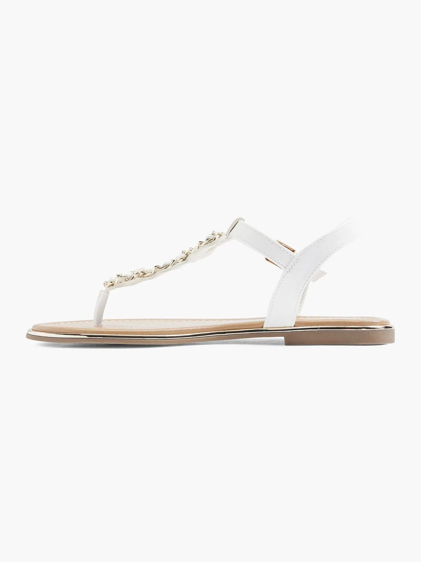 Sale Witte Sandaal Sierketting Dames Sandalen