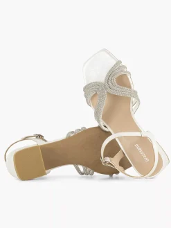 Clearance Witte Sandalette Dames Sandalen
