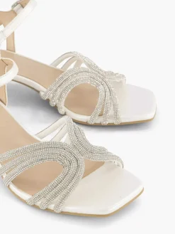 Clearance Witte Sandalette Dames Sandalen