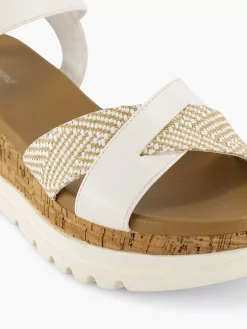 Discount Witte Sandalette Dames Sandalen