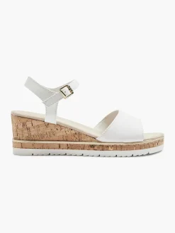 Hot Witte Sandalette Sleehak Dames Sandalen