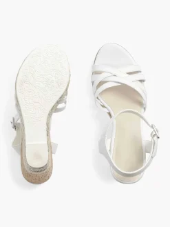 Witte Sandalette Sleehak Dames Sandalen