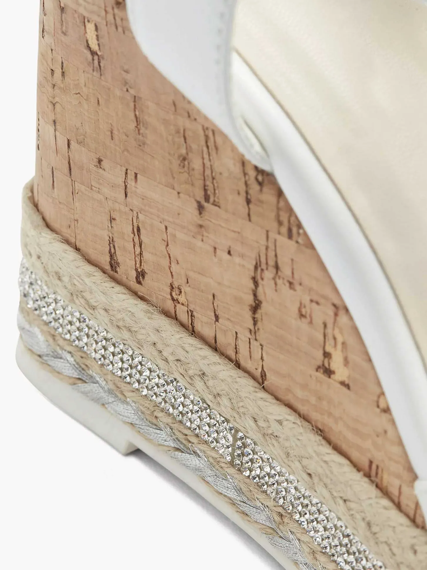 Witte Sandalette Sleehak Dames Sandalen