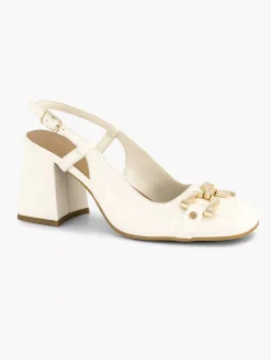 New Witte Slingback Dames Pumps