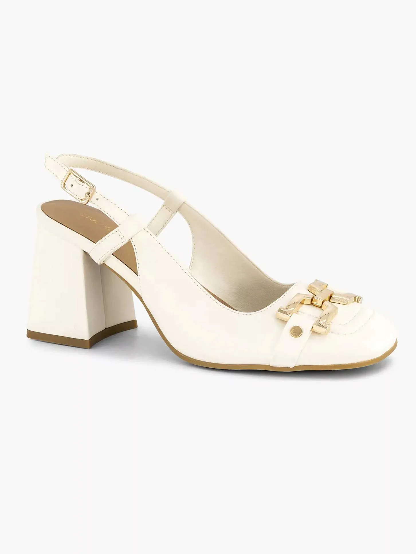 New Witte Slingback Dames Pumps