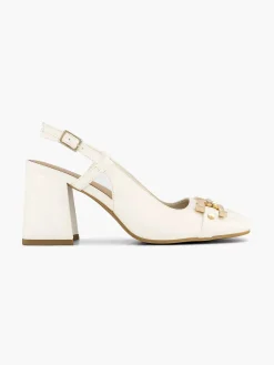 New Witte Slingback Dames Pumps