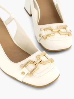 New Witte Slingback Dames Pumps