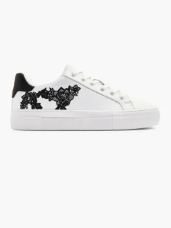 Clearance Witte Sneaker Bloemen Dames Sneakers