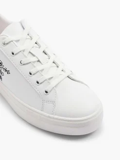 Online Witte Sneaker Roze Bloemen Dames Sneakers