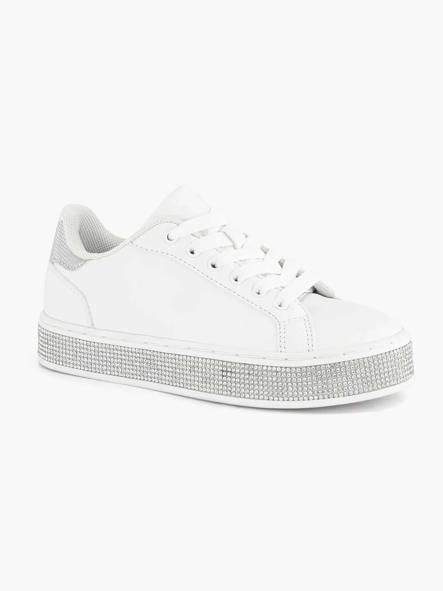 Outlet Witte Sneaker Steentjes Kinderen Jongensschoenen