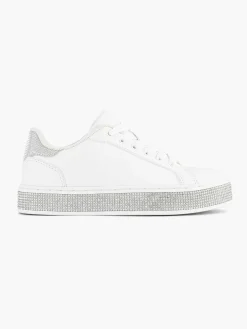 Outlet Witte Sneaker Steentjes Kinderen Jongensschoenen