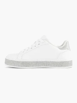 Outlet Witte Sneaker Steentjes Kinderen Jongensschoenen