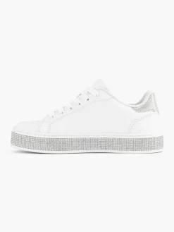 Outlet Witte Sneaker Steentjes Kinderen Jongensschoenen